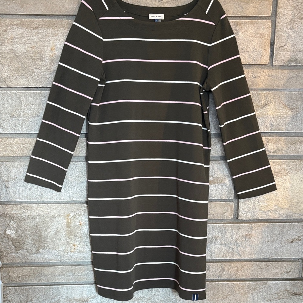 COURT & ROWE Striped Long Sleeve Dress